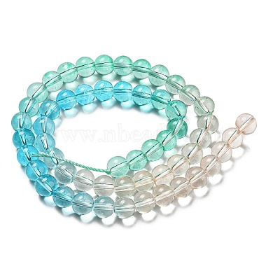 Dyed & Heated Synthetic Quartz Beads Strands(G-P502-01B-01)-3