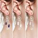 Boucles d'oreilles lustre en quartz rose naturel(EJEW-SW00017-03)-7