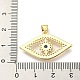 Brass Micro Pave Cubic Zirconia Pendants(FIND-Z023-14G)-3