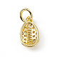 Brass Micro Pave Clear Cubic Zirconia Egg Charms(ZIRC-F132-52G)-2