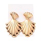 Shell Shape Iron Stud Earrings for Girl Women(EJEW-I258-07KCG)-3