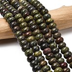 Natural Dragon Blood Beads Strands, Rondelle, 8.5x5.5mm, Hole: 1mm, about 73pcs/strand, 15.35''(39cm)(G-A280-A26-02)
