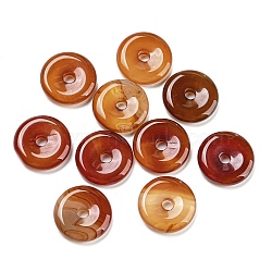 Natural Carnelian China Safety Buckle Pendants, 15~16x3~4mm, Hole: 3mm(G-B052-05)