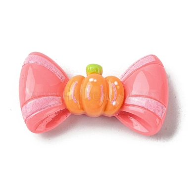 Light Coral Bowknot Resin Cabochons