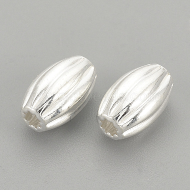 925 Sterling Silver Corrugated Beads(STER-S002-05)-2