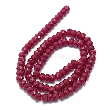 Lab Grown Red Corundum Beads Strands(G-G106-A45-03-1)-2