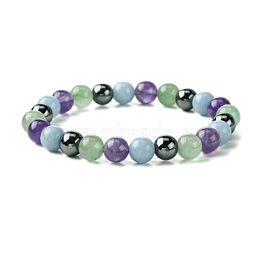 12Pcs 12 Styles Constellation Mixed Gemstone Round Beaded Stretch Bracelet Sets(BJEW-JB10910)-3