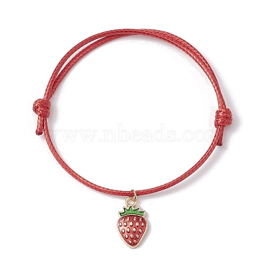 Fruit Alloy Enamel Charm Bracelets(BJEW-JB09951)-3