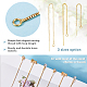 9 Pairs 3 Style Brass Stud Earring Findings(KK-DC0001-38)-4