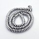 Electroplate Non-magnetic Synthetic Hematite Rondelle Beads Strands(G-J216B-08)-2