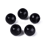 Synthetic Blue Goldstone Beads, Smooth Rondelle, Large Hole Beads, 20~20.5x17~18mm, Hole: 7.5~8.5mm(G-Q608-05A)