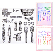 Clear Silicone Stamps, for DIY Scrapbooking, Photo Album Decorative, Cards Making, Tableware, 139x139x3mm(DIY-WH0504-64A)