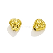 304 Stainless Steel Beads, Triangle, Golden, 6x6x4mm, Hole: 1.2mm(STAS-M071-01E-G)