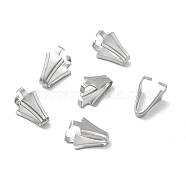 304 Stainless Steel Snap on Bails, Stainless Steel Color, 16x8x10mm, Pin: 2x0.5mm(STAS-P319-31P)