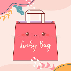 Luck Bag, include Mixed Metal Zinc Alloy, Brass Charms Pendants, Mixed Shapes, Mixed Color, 10~105mm(DIY-LUCKYBAY-96)