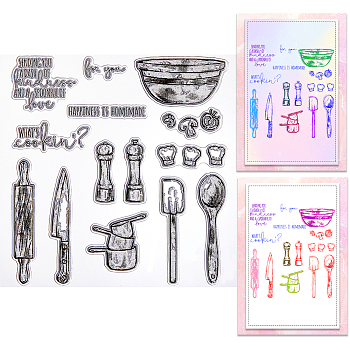 Clear Silicone Stamps, for DIY Scrapbooking, Photo Album Decorative, Cards Making, Tableware, 139x139x3mm