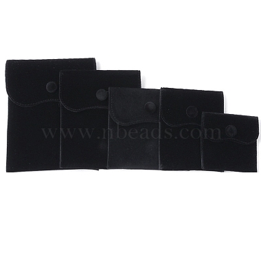 Black Rectangle Velvet Bags
