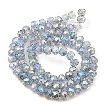 Spray Painted Imitation Jade Glass Beads Strands(GLAA-P058-01B-03)-2