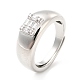 Rack Plating Brass Micro Pave Clear Cubic Zirconia Adjustable Rings(RJEW-E064-16P)-1