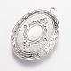 Подвески латуни медальон(X-KK-N0116-054P)-3