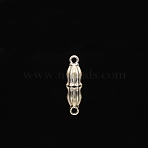 Alloy Pendant, Flower, Silver, 15x8mm, Hole: 3mm(FIND-WHG20033-013S)