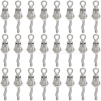 200Pcs Tibetan Style Zinc Alloy Pendants, Mouse, Antique Silver, 21.5x6x2mm, Hole: 2mm(TIBEP-SC0003-11)