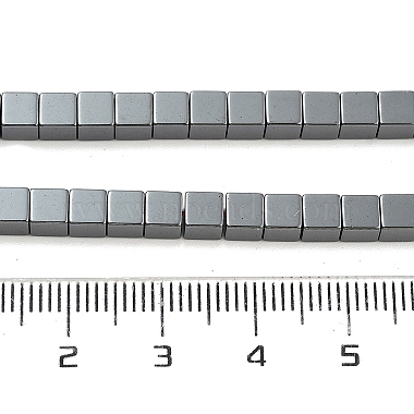 Grade AA Non-magnetic Synthetic Hematite Cube Beads Strands(G-F161-11C)-3