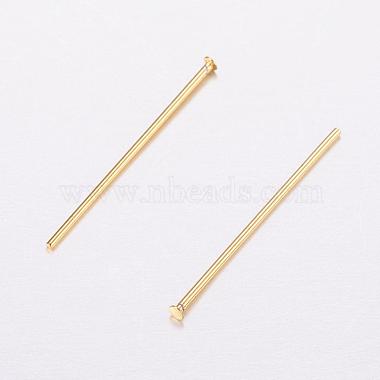 Brass Flat Head Pins(KK-F714-06G-B)-2