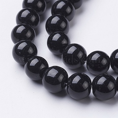 Glass Beads Strands(X-GR10mm27Y)-2
