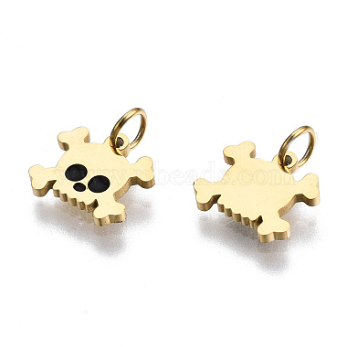 316 Surgical Stainless Steel Enamel Charms(STAS-S116-355G)-2