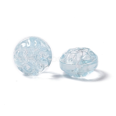 Transparent Spray Painted Glass Beads(GLAA-E038-02)-2