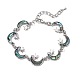 Moon Natural Abalone Shell/Paua Shell Link Bracelets for Women(FS5984-1)-1