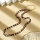 Leopard Print Alloy Snake Chain Necklaces for Women(NJEW-K281-01)-4