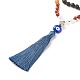 Gemstone Mala Beads Necklace(X-NJEW-JN03814)-4