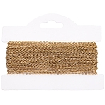 10M 304 Stainless Steel Cable Chains, Soldered, with Card Paper, for Jewelry Making, Ion Plating(IP), Real 18K Gold Plated, 2x1.5x0.4mm(CHS-BBC0001-21)