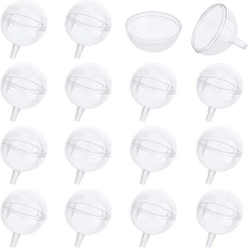 Plastic Chocolate Holder Case Flower Support, with Cover, for Candy Bouquet Packaging Case, Clear, 52.5x39mm, Hole: 3.2mm