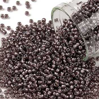 TOHO Round Seed Beads, Japanese Seed Beads, (283) Inside Color Light Rose Pink/Silver Lined, 11/0, 2.2mm, Hole: 0.8mm, about 1110pcs/bottle, 10g/bottle