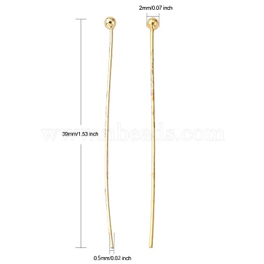 Brass Ball Head pins(KK-L137-15G-NR)-2
