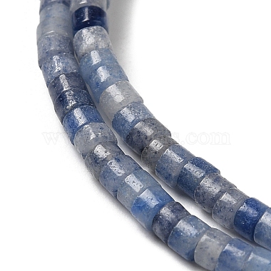 naturelles bleu perles aventurine brins(G-E612-A10)-3