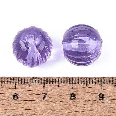 handgefertigte gerippte Glasperlen(LAMP-N042-04C)-3