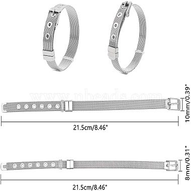 bracelets de montre en acier inoxydable(WACH-NB0001-02)-2