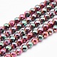 Electroplate Non-magnetic Synthetic Hematite Beads Strands(G-L486-B-02)-1