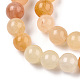 Chapelets de perles jaunes en aventurine naturelle(X-G-Q948-80A-6mm)-3