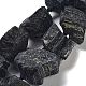 Raw Rough Natural Black Tourmaline Beads Strands(G-J388-A12-01)-1