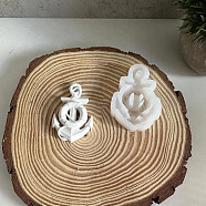 DIY Boat Anchor Silicone Molds, Decoration Making, Resin Casting Molds, For UV Resin, Epoxy Resin Jewelry Making, White, 66.5x46.5x14.5mm(DIY-E073-01B)