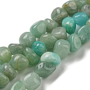 Natural Amazonite Bead Strands, Tumbled Stone, Nuggets, 3~7.5x4.5~6x3~6mm, Hole: 1mm, about 61~66pcs/strand, 15.16''~15.35''(38.5~39cm)(G-F465-59)