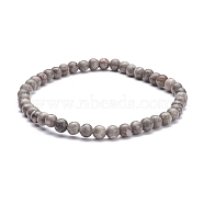 4.5mm Round Natural Maifanite/Maifan Stone Beads Stretch Bracelet, Reiki Bracelet for Men Women, Beads: 4.5mm, Inner Diameter: 2-1/8 inch(5.5cm)(BJEW-JB07088-04)