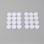 Flat Round Coins Hook and Loop Self Adhesive, Fastener Dots Tapes Hook Loop Tape, White, 25x1.5mm, 500 pairs/set(PJ-TAC0003-02A)