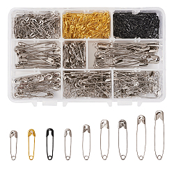 Iron Safety Pins, Mixed Color, 165x108x30mm, 500pcs/box(NEED-TA0001-01)