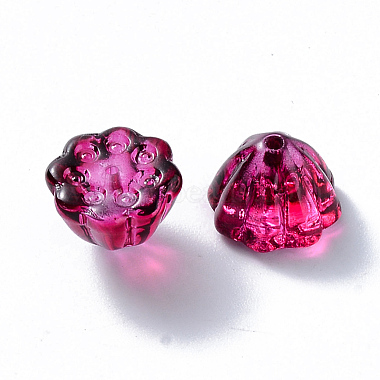 Perles de verre peintes à la cuisson transparente(DGLA-T002-08A)-2